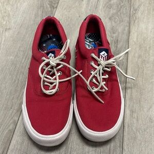 Sperry Topsider Red Canvas Sneaker